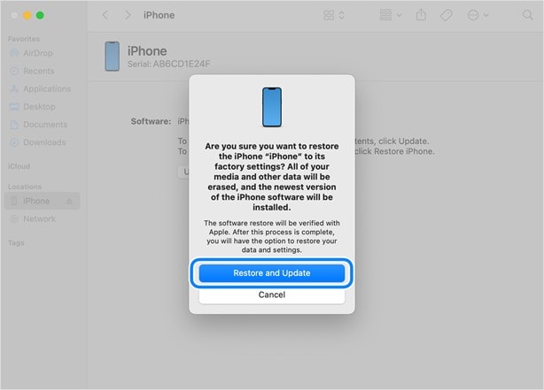 run restore procedure