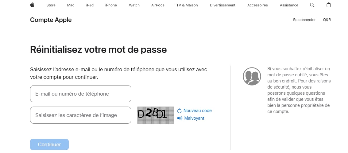  débloquer apple id sans numéro de téléphone 