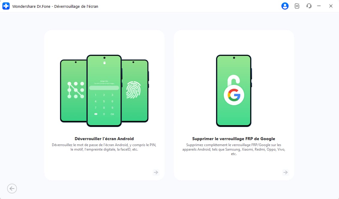dr.fone screen unlock tools