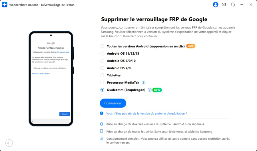 prepare phone to remove google frp lock