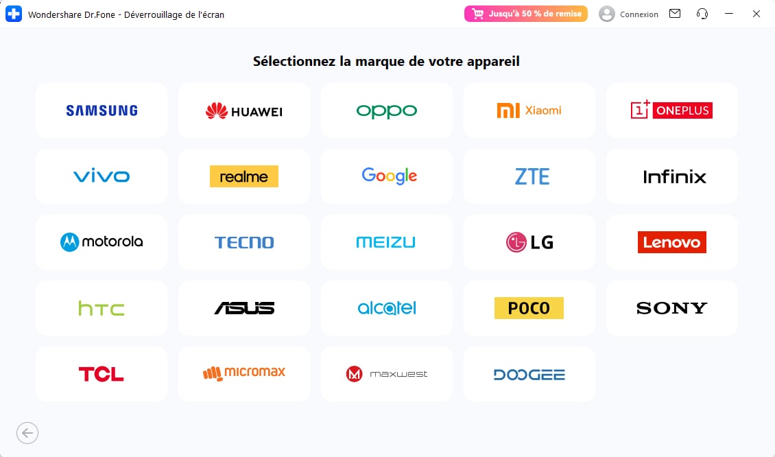 select your phone brand