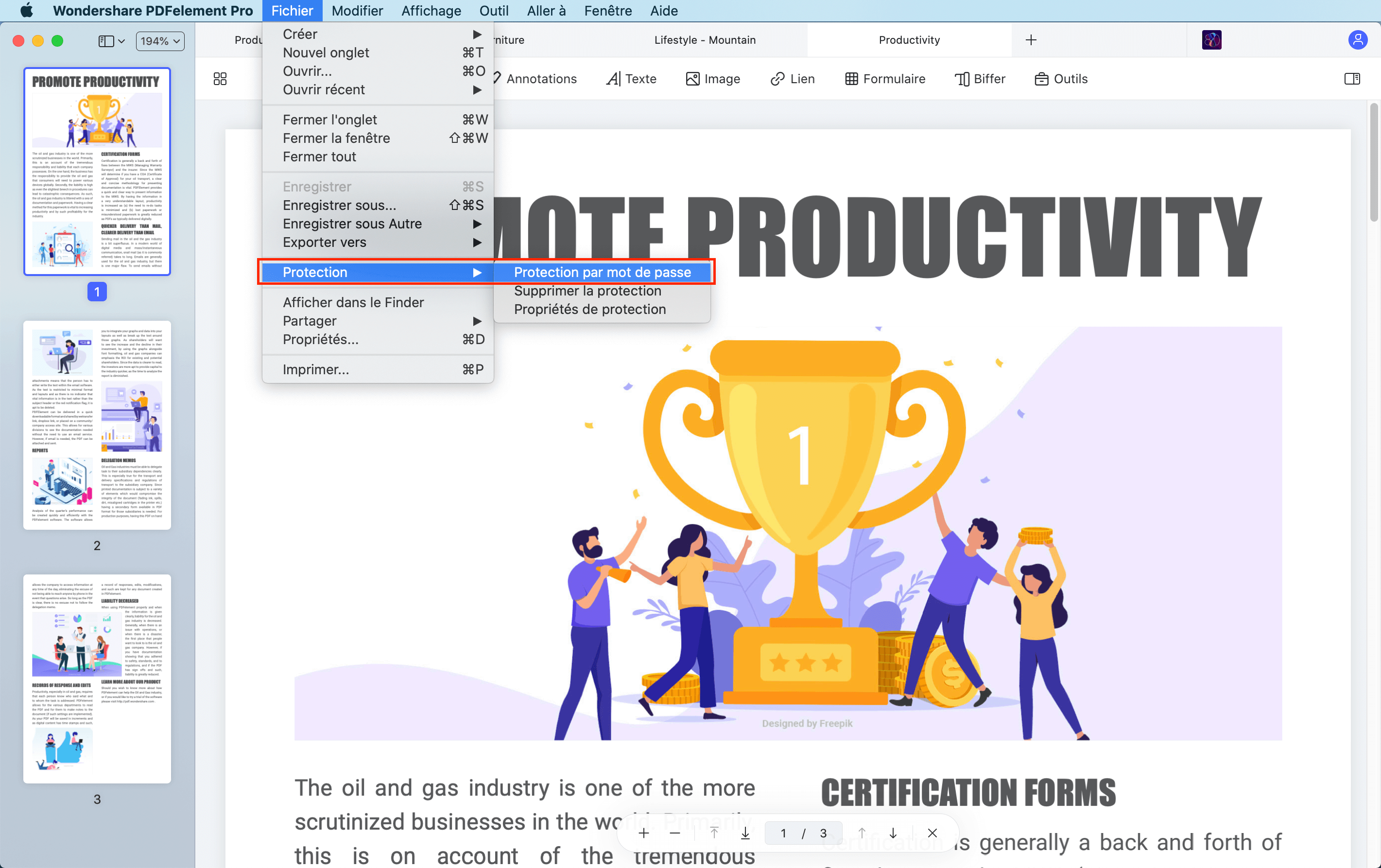 macos protéger le dossier par un mot de passe