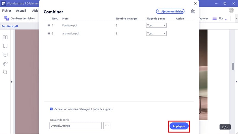 fusionner JPEG en pdf