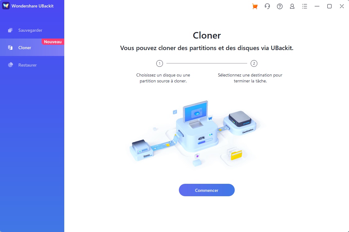 wondershare ubackit logiciel de clonage gratuit