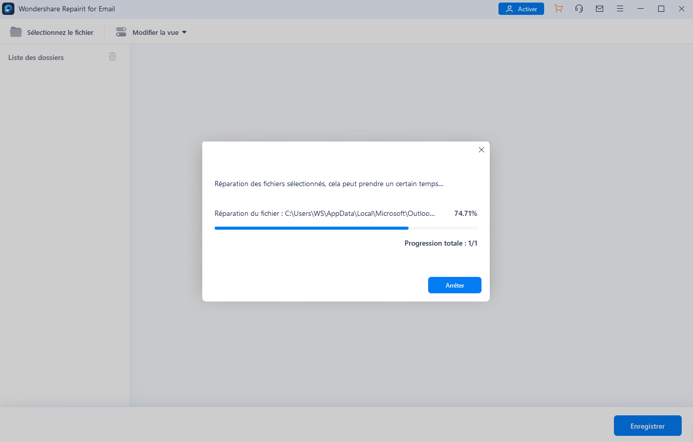 réparez des e-mails