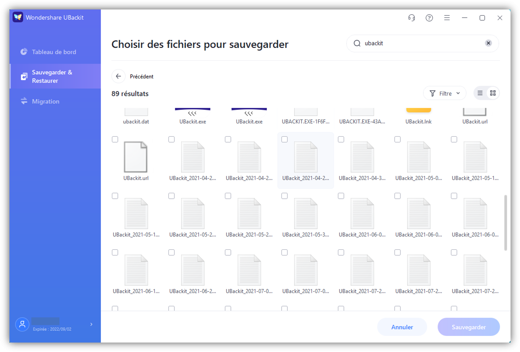 fonction de recherche